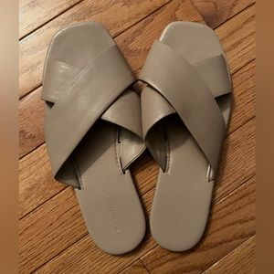 Banana Republic Crossover Slides- Blush